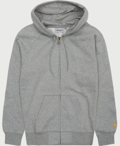 Carhartt WIP Sweatshirts HOODED CHASE JACKET I026385 Grey